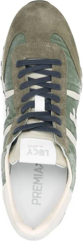 Premiata Groene Suède Nylon Lucy Sneakers Green Heren