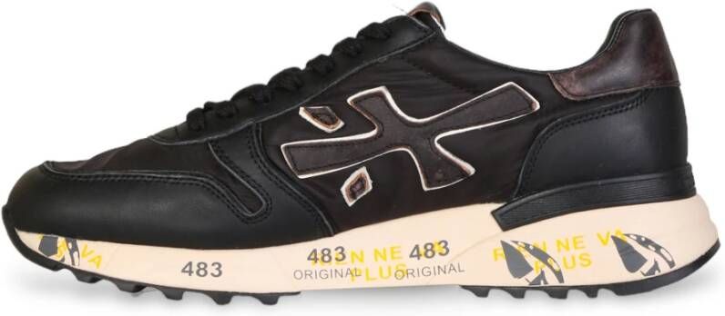 Premiata Grote Logo Hardloopschoenen Zwart Heren