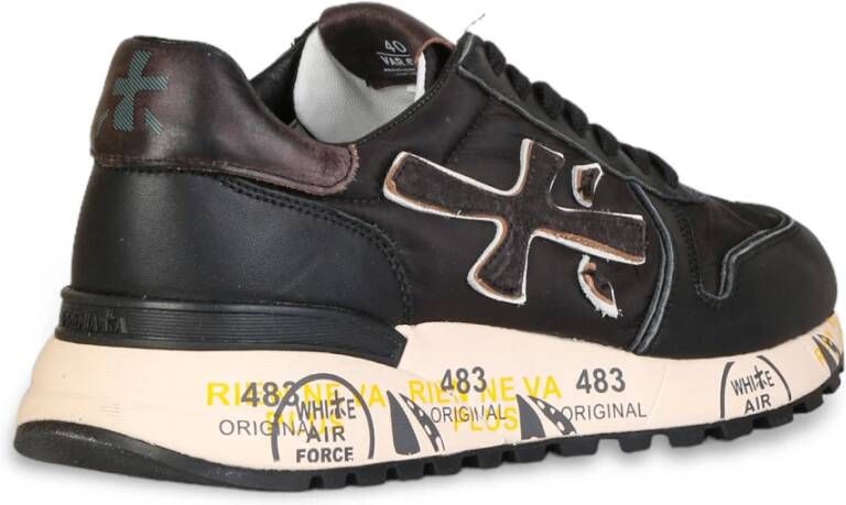 Premiata Grote Logo Hardloopschoenen Zwart Heren