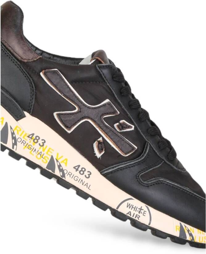 Premiata Grote Logo Hardloopschoenen Zwart Heren