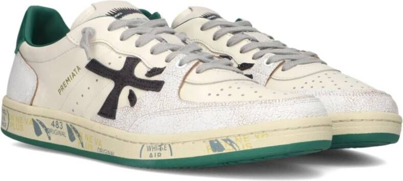 Premiata Heren Lage Sneakers Clay White Heren