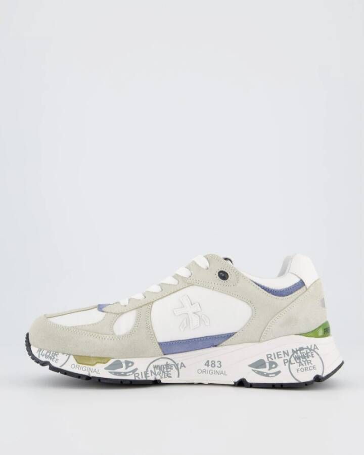 Premiata Heren Mase Sneaker Wit Grijs Multicolor Heren