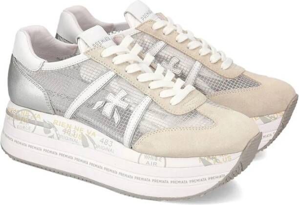 Premiata Hoge Top Sneakers Beth Wit White Heren