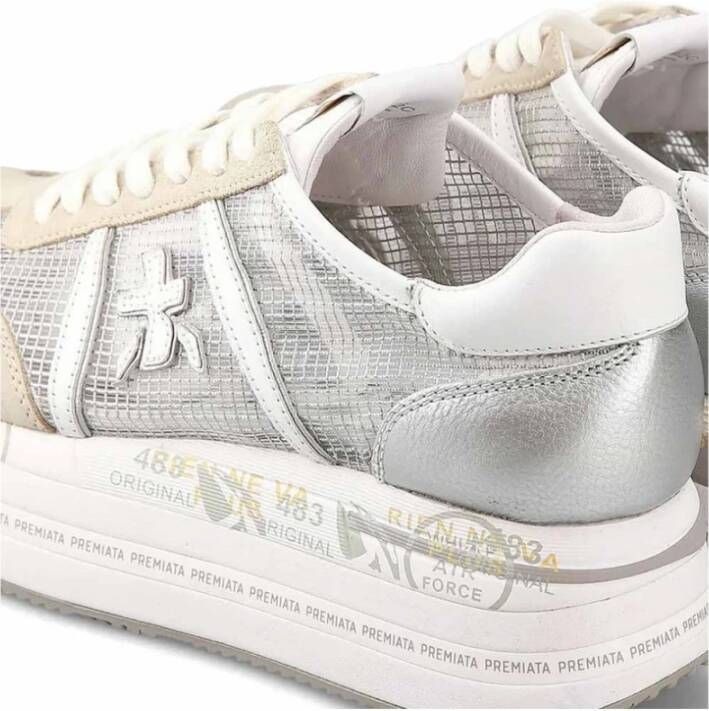 Premiata Hoge Top Sneakers Beth Wit White Heren