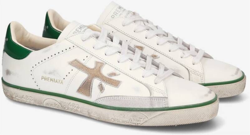 Premiata Iconische Street Style Sneakers Steven 6645 White Dames