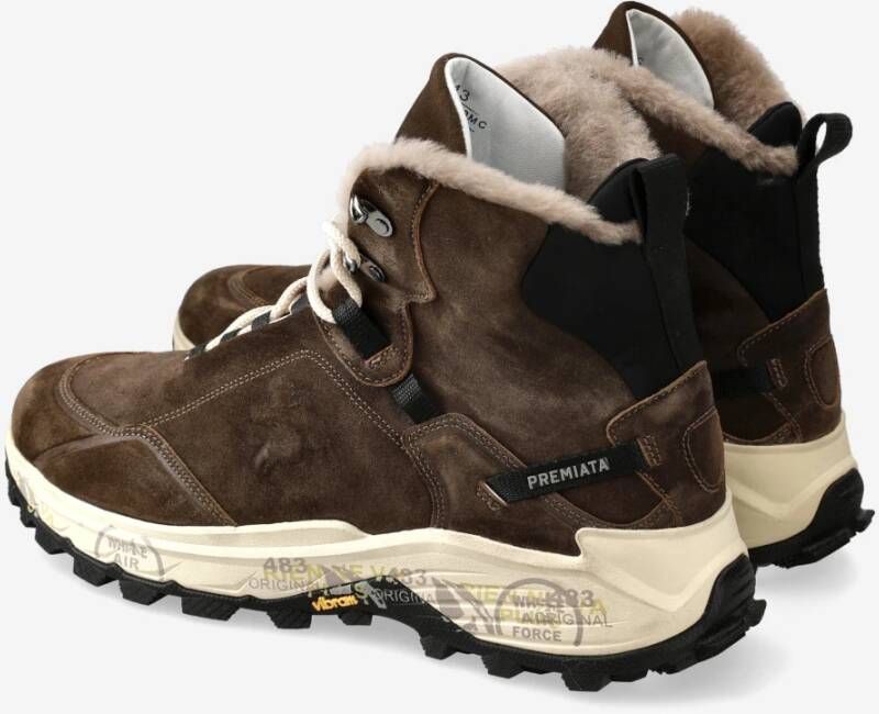 Premiata Klassieke Sneakers in Wit Brown Heren