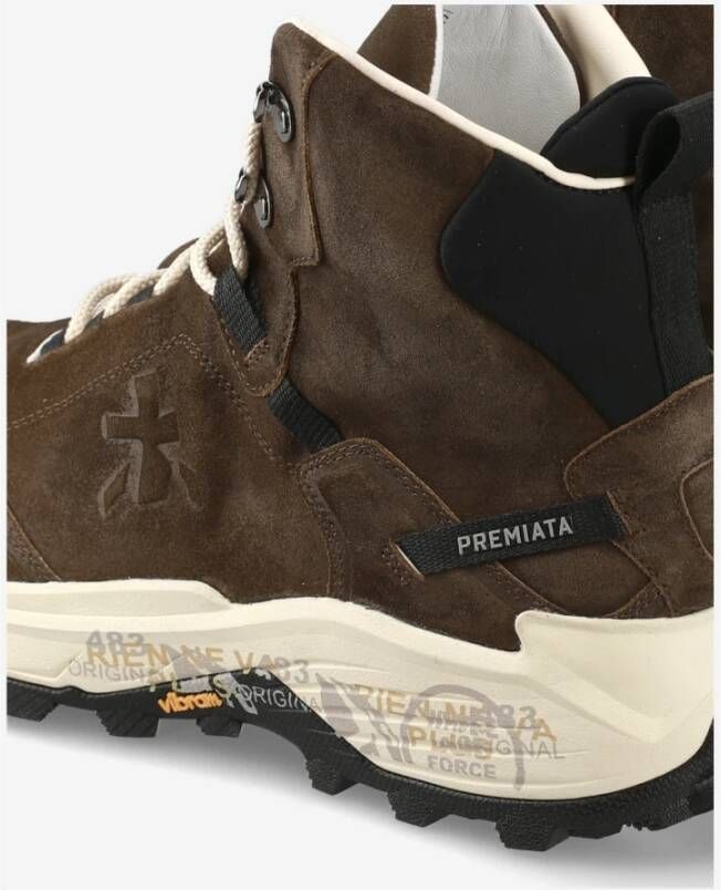 Premiata Kruis Stijl Sneakers Brown Heren