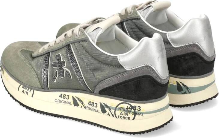 Premiata Kwaliteitslederen Sneakers met Glamourdetails Multicolor Dames