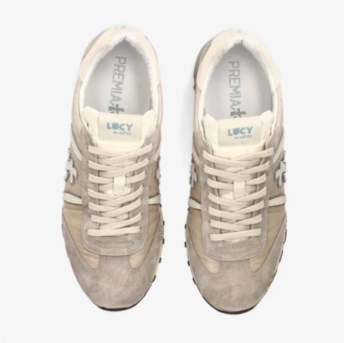 Premiata Lage Lucy sneakers in beige en taupe Multicolor Heren