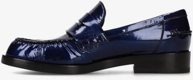 Premiata Lakleren Loafers Siria Model Blue Heren