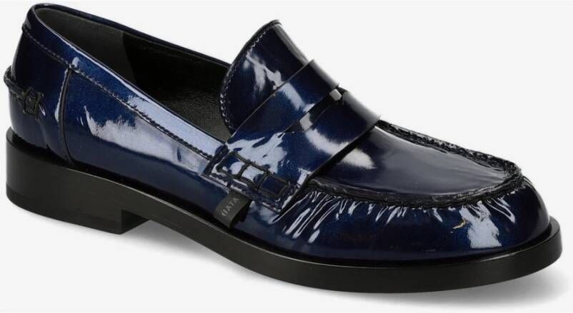 Premiata Lakleren Loafers Siria Model Blue Heren