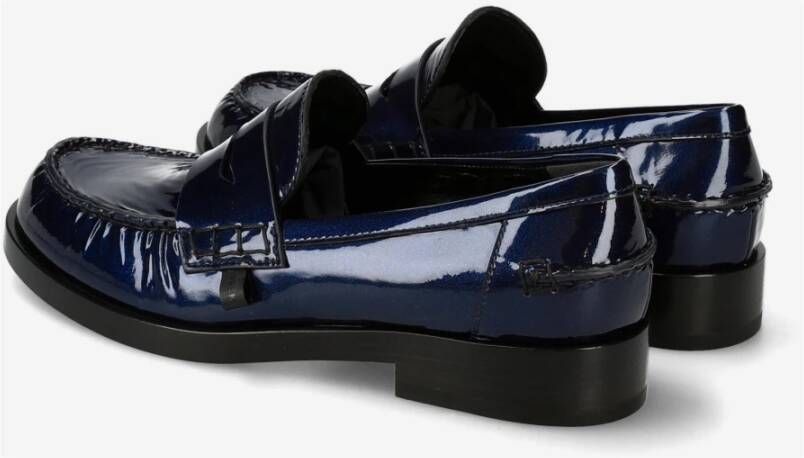 Premiata Lakleren Loafers Siria Model Blue Heren