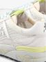 Premiata Witte Landeck Sneakers met Gele Accenten White Heren - Thumbnail 3