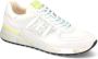 Premiata Witte Landeck Sneakers met Gele Accenten White Heren - Thumbnail 9