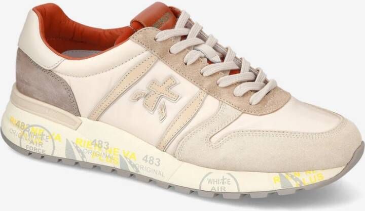 Premiata Stijlvolle Heren Casual Sneaker Beige Heren