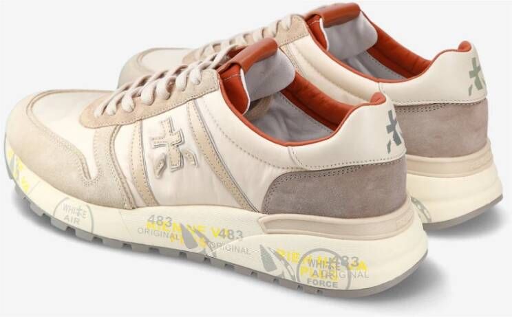 Premiata Stijlvolle Heren Casual Sneaker Beige Heren