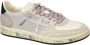 Premiata Leren Sneakers met Gebarsten Leren Bovenwerk Beige Dames - Thumbnail 2