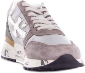 Premiata Leren sneakers met suède details Multicolor Heren