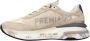 Premiata Beige Mesh Sneakers met Gouden Logo Beige Dames - Thumbnail 6