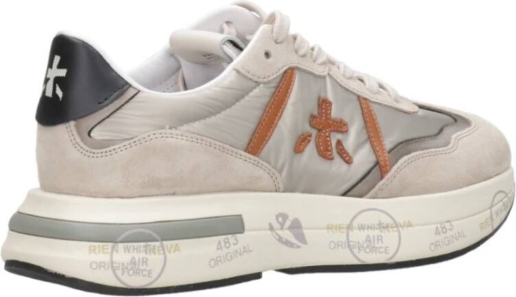 Premiata Lichtgrijze Sneakers Gray Dames