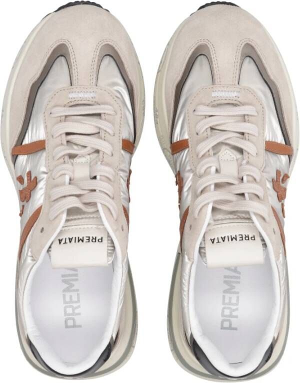 Premiata Lichtgrijze Sneakers Gray Dames