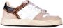 Premiata Logo Sneakers Suède Rubberen Zool Beige Dames - Thumbnail 4