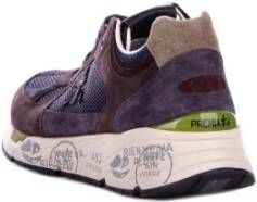 Premiata Logo Sneakers Suède Rubberen Zool Brown Heren