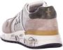 Premiata Logo Sneakers Suède Rubberen Zool Canvas Beige Heren - Thumbnail 4