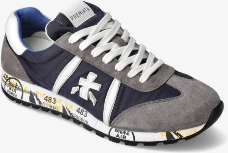 Premiata Lucy 600E Stijlvolle Sneakers Blauw Heren