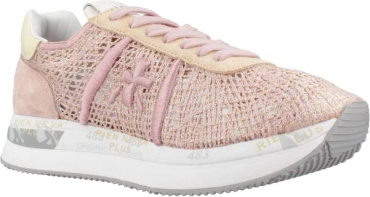 Premiata Luxe Stijlvolle Sneakers voor Vrouwen Pink Dames