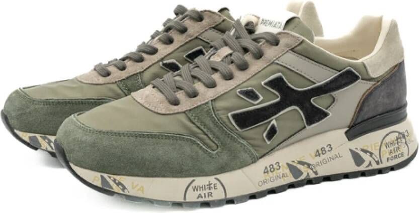 Premiata Mannen Mick Aw24 Schoenen Green Heren