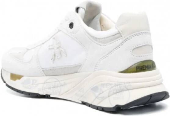 Premiata Mased 6496 Leren Sneakers Stijlvol en Comfortabel White Heren