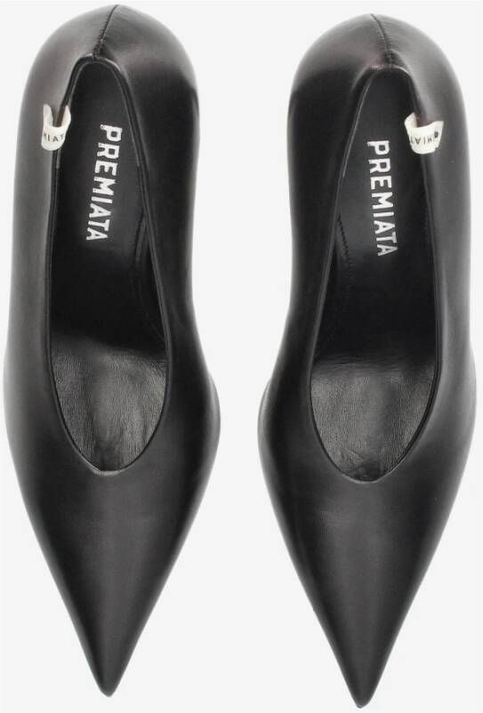 Premiata Matte leren pumps met logo-details Black Dames