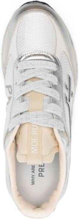 Premiata Mesh Leren Sneakers Gray Dames