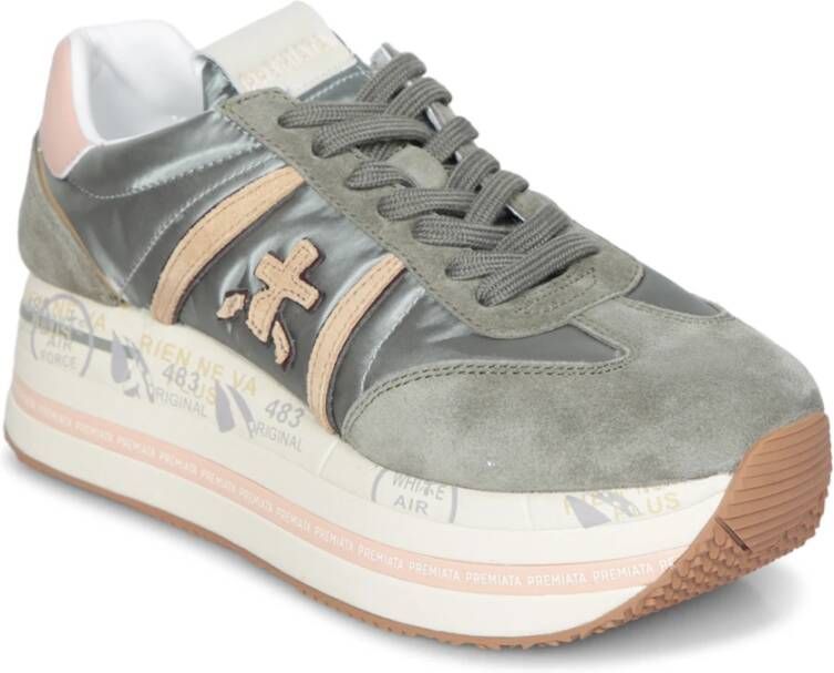 Premiata Militair Groen Roze Sneakers Green Dames