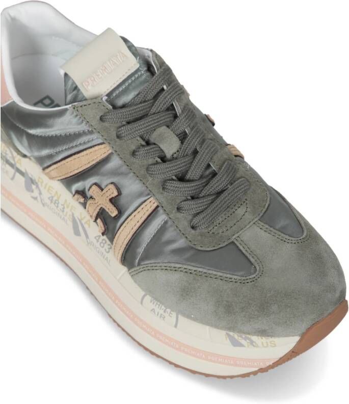 Premiata Militair Groen Roze Sneakers Green Dames