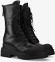 Premiata Moderne kalfsleren booties met siliconen details Black Dames - Thumbnail 2