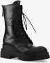 Premiata Moderne kalfsleren booties met siliconen details Black Dames - Thumbnail 5