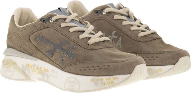 Premiata Lichtgewicht Gepolsterde Sneakers Brown Heren