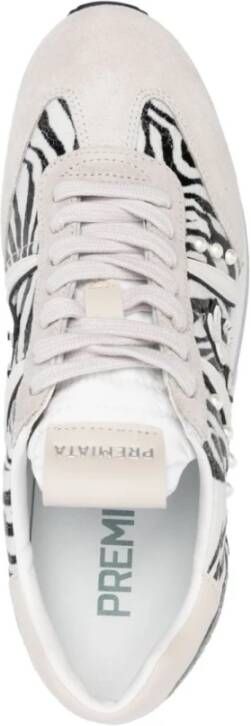 Premiata Multikleur Suède Flatform Sneakers White Dames