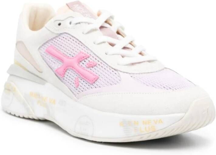 Premiata Net- en leren sneakers Multicolor Dames