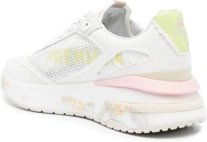 Premiata Net- en leren sneakers Multicolor Dames