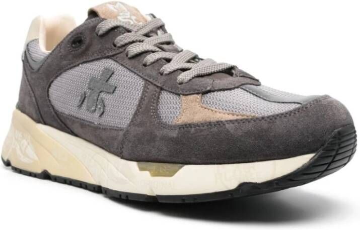 Premiata Net en Suède Sneakers Gray Heren