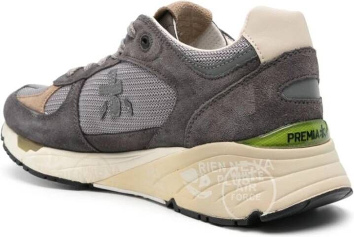 Premiata Net en Suède Sneakers Gray Heren