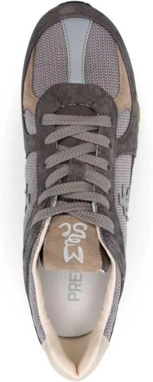 Premiata Net en Suède Sneakers Gray Heren