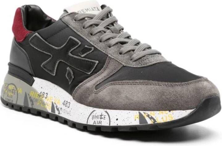 Premiata Nylon en Leren Sneakers Multicolor Heren