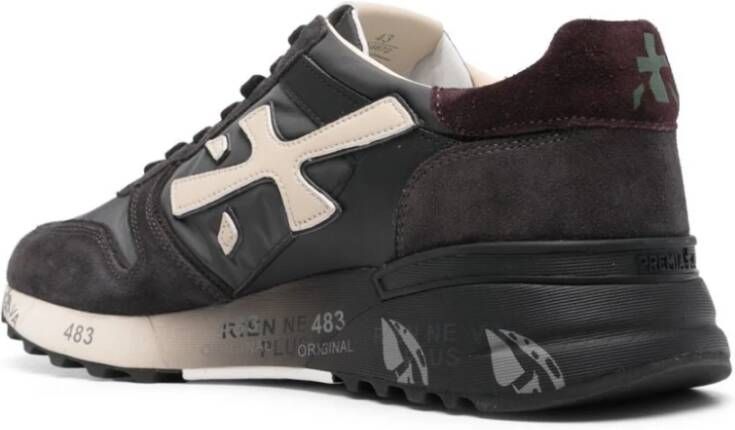 Premiata Nylon en Suède Sneakers Gray Heren