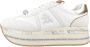 Premiata Witte platte schoenen met inzetontwerp White Dames - Thumbnail 27