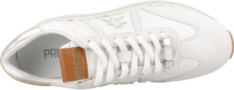 Premiata Platform Sneakers White Dames