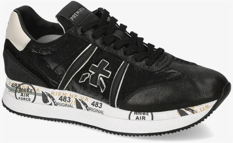 Premiata Platte schoenen voor vrouwen Black Dames